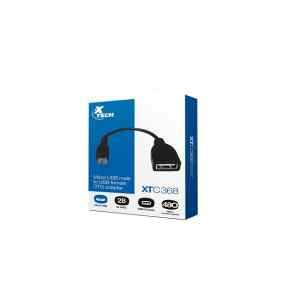 Xtech – USB cable – 5 pin Micro-USB Type B – 4 pin USB Type B – Black – XTC-368