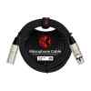 CABLE PARA MICRÓFONO CALIBRE 24 PVC – NEGRO DE 2 METROS | KIRLIN