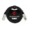 CABLE PARA MICRÓFONO CALIBRE 24 PVC – NEGRO DE 2 METROS | KIRLIN