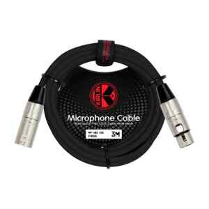 CABLE PARA MICRÓFONO CALIBRE 24 PVC – NEGRO DE 2 METROS | KIRLIN