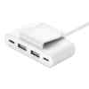 Belkin – Barra de carga – 4 conectores de salida (2 x USB, 2 USB-C) – blanco