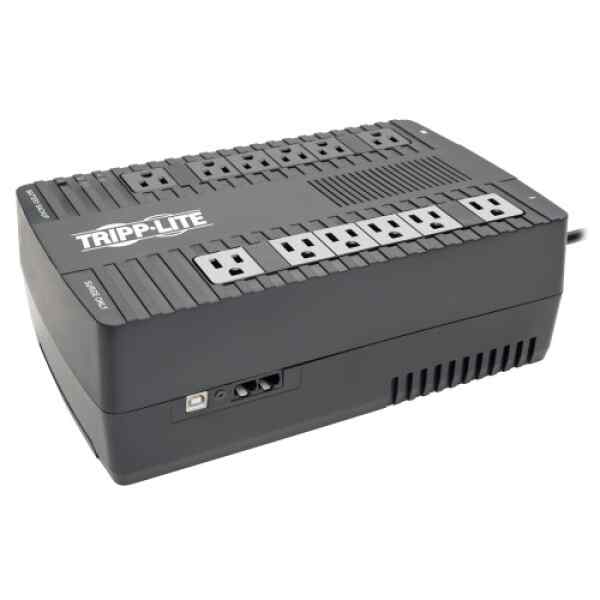 Tripp Lite UPS 900VA 480W Desktop Battery Back Up AVR 50/60Hz Compact 120V USB RJ11 – UPS – CA 120 V – 480 vatios – 900 VA – USB – conectores de salida: 12 – negro