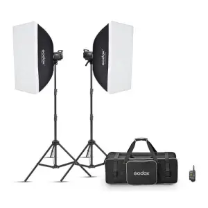 KIT de 2 Flash MS300VF con softbox de 60×90 – Godox