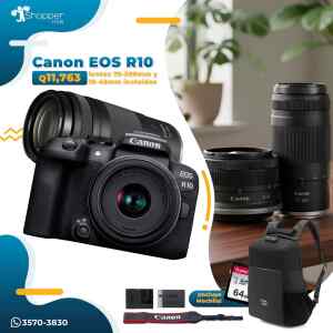 Camara Canon EOS R10 18-45 IS STM + Lente 75-300mm | Canon Camara Canon EOS R10 18-45 IS STM + Lente 75-300mm | Canon