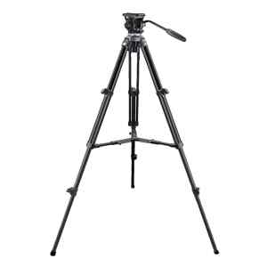 Tripode EC610R de Video con Cabezal Fluido de Fibra de Carbono 165cm hasta 3kg | E-IMAGE
