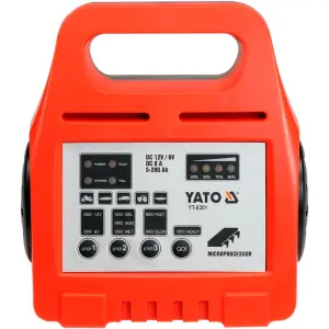Cargador de Baterias, Portatil 8A | YATO