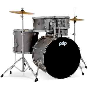 Bateria Center Stage, 5pzs, silver Sparkle, Bombo 22plg. Toms 10y12plg. Tom Piso 16plg. | PDP