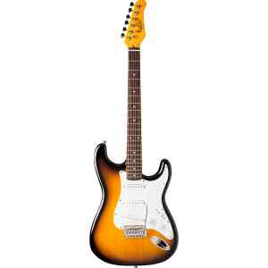 Guitarra Electrica OS-300 Oscar Scgmidt Cuerpo Solido Doble Corte, Tabaco Sunburst | WASHBURN