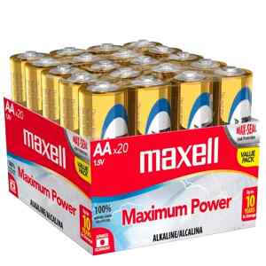 Baterias LR6 AA, Paquete de 48 Unidades | MAXELL