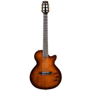 Guitarra Electroacustica Sunset Nylectric DLX TSB con Funda | CORT