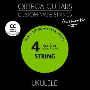 Set de Cuerdas UKABK-CC Authentic para Ukelele Concert, Negro | ORTEGA