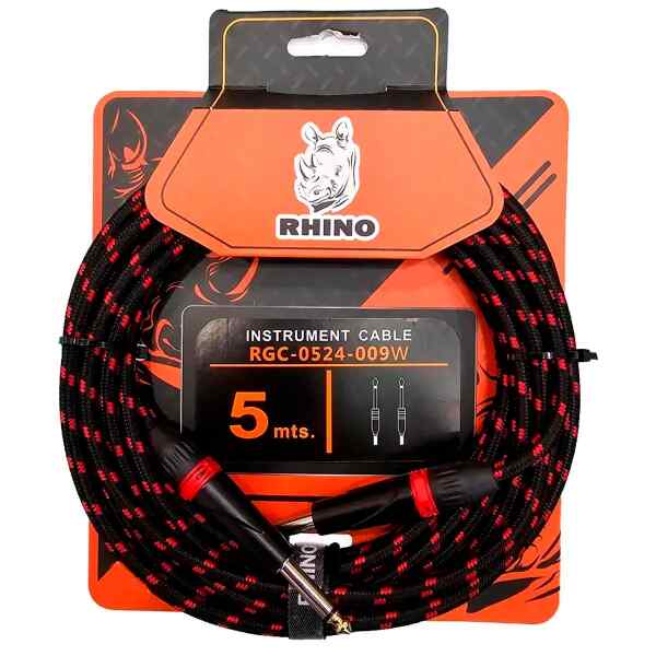 Cable RGC 0524 009 para Instrumento, 5M C28 Seda BK | RHINO Cable RGC 0524 009 para Instrumento, 5M C28 Seda BK | RHINO