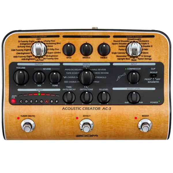 Preamplificador AC-3 Caja Directa para Guitarra Acustica | ZOOM