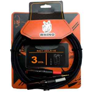 Cable RACY 2 XLR Macho A 1/8 3M BK Audio | RHINO