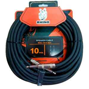 Cable RSC 1014 021 1/4-1/4 10M para Bocina, BK | RHINO