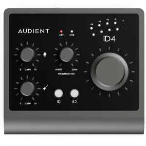 Interfaz ID4 MKII de Audio 2 in 2 Out, USB 2.0, 24 bits | AUDIENT