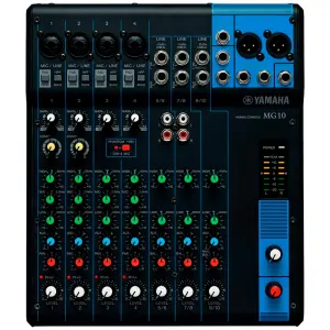 Consola Analoga MG10 de 10 entradas de linea Max. 4 Mic | YAMAHA