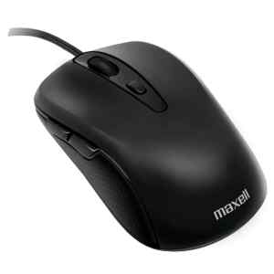 Mouse MOWR-105C Optico Tipo C de 5 Botones, Negro | MAXELL