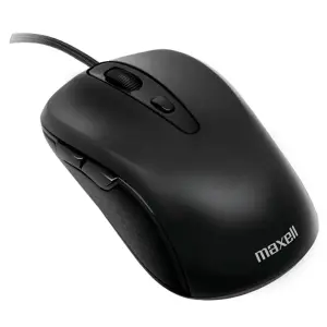 Mouse MOWR-105C Optico Tipo C de 5 Botones, Negro | MAXELL