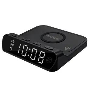 Cargador QIAC-115 Inalambrico con Reloj Despertador | MAXELL