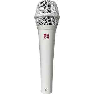 Microfono V7 White Studio Grade Supercardioide de Mano | sE ELECTRONICS
