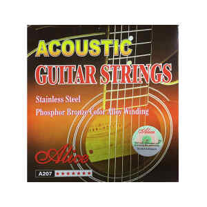 set de cuerdas metalicas alice p/ guitarra acustica