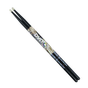 baqueta dvd de maple 5a color negro / par