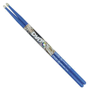 baqueta dvd de maple 5a color azul / par