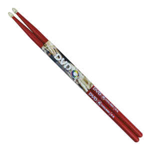 baqueta dvd de maple 5a color rojo / par