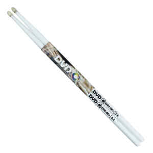 baqueta dvd de maple 5a color blanco / par
