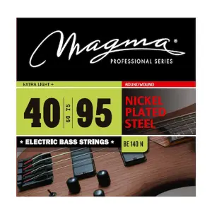 set de cuerdas magma p/ bajo electrico nickel p/acero 040 el+