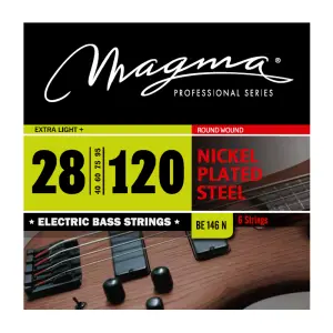 set de cuerdas magma p/ bajo electrico nickel p/acero 028 6c el.