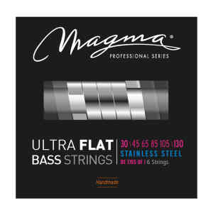 set de cuerdas magma p/ bajo ultra plano acero 030 6 cuerdas