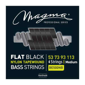 set de cuerdas magma negras p/ bajo elecrico nylon plano 053 4 cuerdas