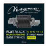 set de cuerdas magma negras p/ bajo elecrico nylon plano 053 5 cuerdas