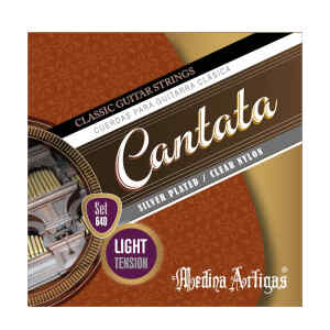 set de cuerdas cantata p/clasica light plateada