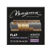 set de cuerdas magma p/ guitarra acustica calibre ligero plano .012 bronce fosforado