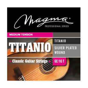 set de cuerdas magma p/ guitarra clasica titanio medium tension
