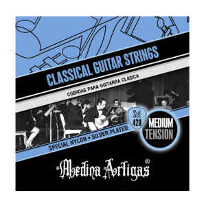 set de cuerdas medina artigas p/clasica medium plateada