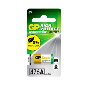 bateria gp alkalina 4lr44 (476a) 6v carton 1pc