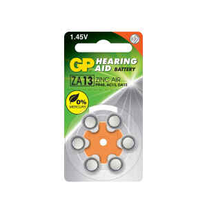 bateria gp aire zinc za13f 6pcs.