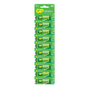 bateria gp greencell carbon aa 1.5v, carton 10pcs