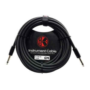 cable p/instrumento kirlin 6m cal.24 pvc negro
