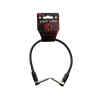 cable p/pedal kirlin 0.15m cal 20 pvc negro 1/4 a 1/4 angulados