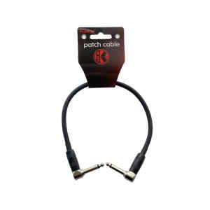 cable p/pedal kirlin 0.15m cal 20 pvc negro 1/4 a 1/4 angulados