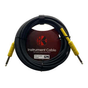 cable p/instrumento kirlin 6m cal.24 pvc/amarillo