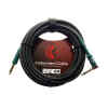 cable p/instrumento kirlin 6m cal.24 pvc/verde recto/angulado