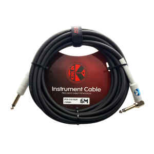 cable p/instrumento kirlin 6m cal.24 pvc/blanco recto/angulado