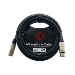 cable p/microfono kirlin 6m cal.20 pvc negro