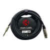 cable de señal kirlin 6m cal.24 pvc negro xlr hembra/1/4 mono